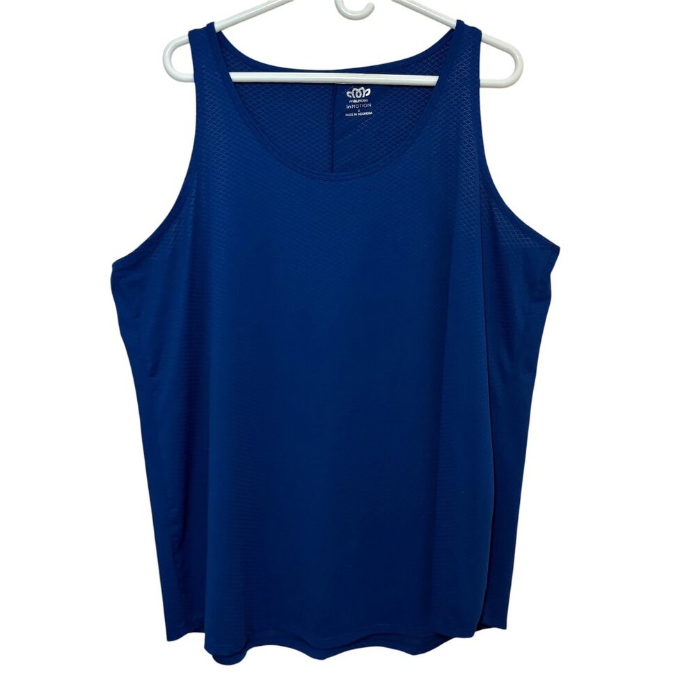 Maurices In Motion Women's Sleeveless Blue Athletic Tank Top Size 2X Size 2